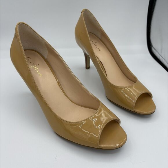 Cole Haan Heels Womens Size 7.5 B Air Lainey Peep Toe Pumps G3 - Picture 1 of 11